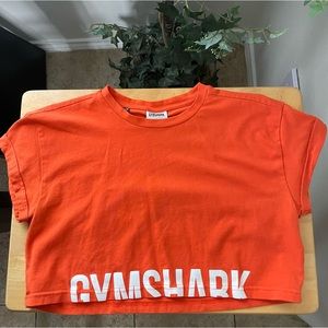 Gymshark Fraction Crop Top orange size Small
